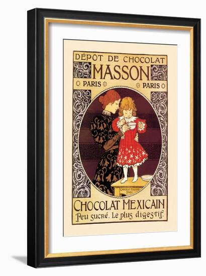 Depot de Chocolat Masson: Chocolat Mexicain-Eugene Grasset-Framed Art Print