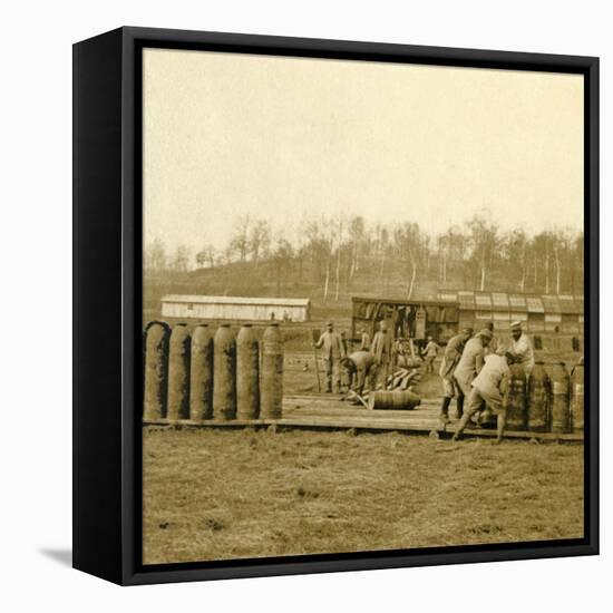 Depot for large shells, c1914-c1918-Unknown-Framed Stretched Canvas