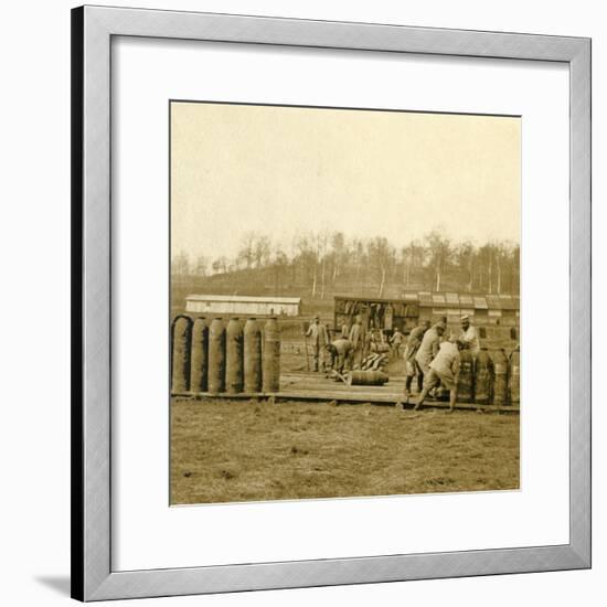 Depot for large shells, c1914-c1918-Unknown-Framed Photographic Print