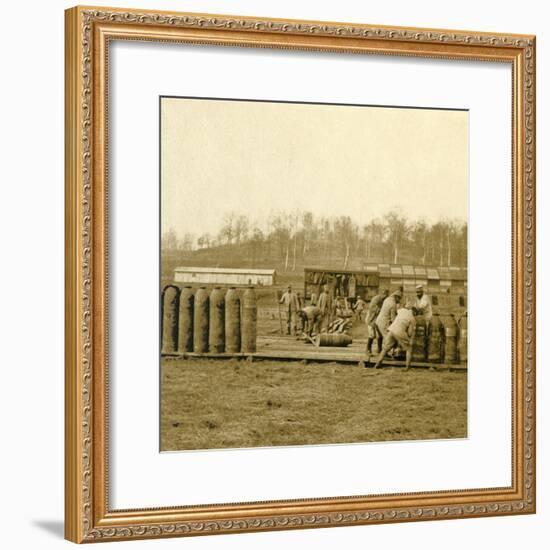 Depot for large shells, c1914-c1918-Unknown-Framed Photographic Print