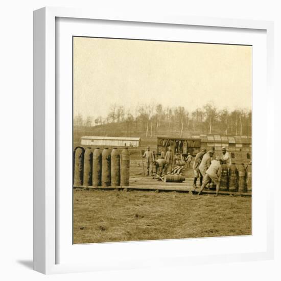 Depot for large shells, c1914-c1918-Unknown-Framed Photographic Print