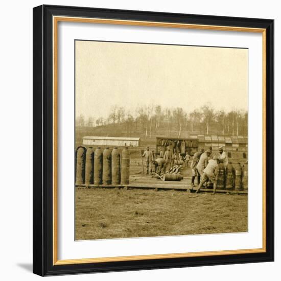 Depot for large shells, c1914-c1918-Unknown-Framed Photographic Print