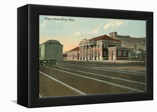 Depot, Green River, Wyoming-null-Framed Stretched Canvas