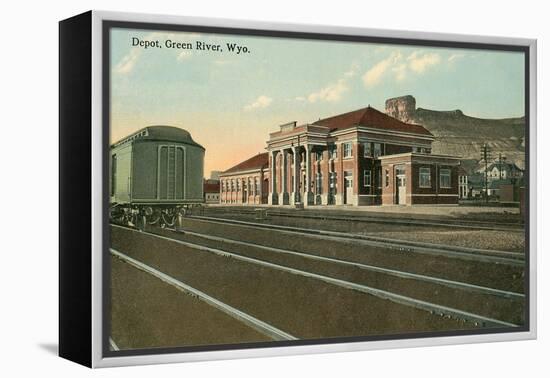 Depot, Green River, Wyoming-null-Framed Stretched Canvas