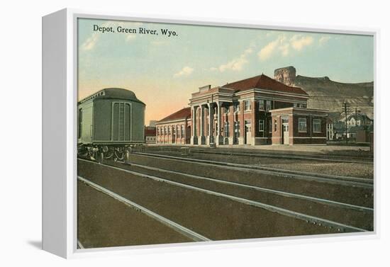 Depot, Green River, Wyoming-null-Framed Stretched Canvas