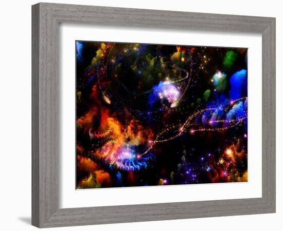 Depth Of Fractal Dreams-agsandrew-Framed Art Print