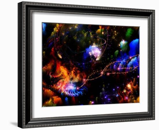 Depth Of Fractal Dreams-agsandrew-Framed Art Print