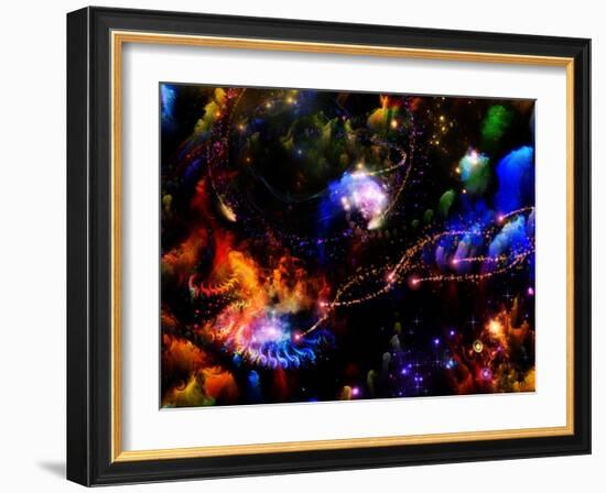 Depth Of Fractal Dreams-agsandrew-Framed Art Print