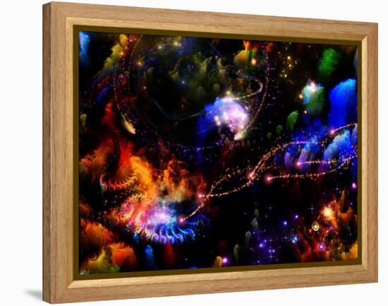 Depth Of Fractal Dreams-agsandrew-Framed Stretched Canvas