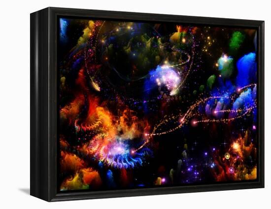 Depth Of Fractal Dreams-agsandrew-Framed Stretched Canvas