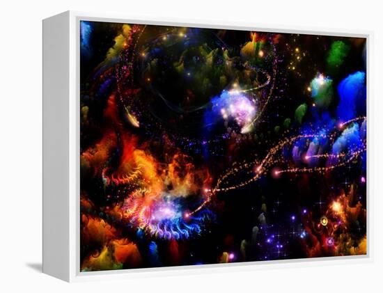 Depth Of Fractal Dreams-agsandrew-Framed Stretched Canvas