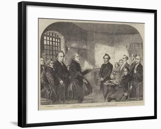 Deputation to the Reverend Mr Shore, in St Thomas's Gaol, Exeter-Henry Anelay-Framed Giclee Print