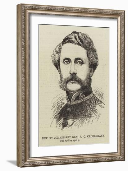 Deputy-Commissary General a C Crookshank-null-Framed Giclee Print