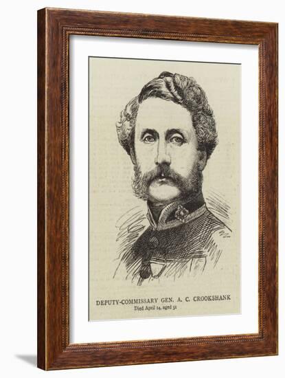 Deputy-Commissary General a C Crookshank-null-Framed Giclee Print