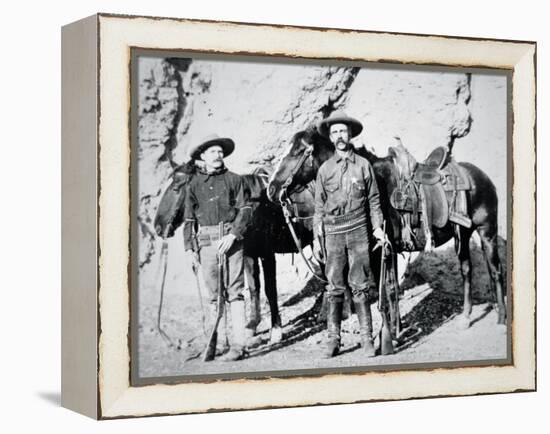 Deputy Sheriff C.H. Farnsworth and Ranger W.K. Foster on Patrol in Arizona, c.1903-null-Framed Premier Image Canvas