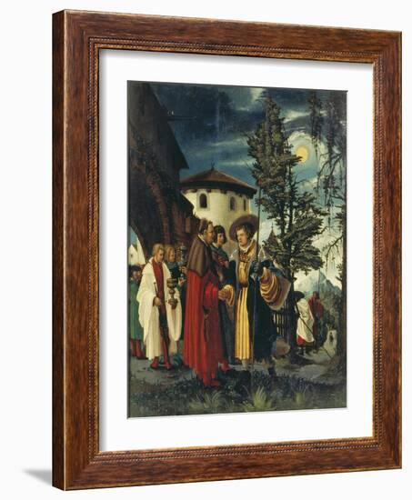 Der Abschied Des Hl, Florian-Albrecht Altdorfer-Framed Giclee Print