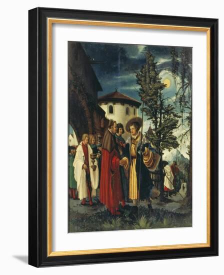 Der Abschied Des Hl, Florian-Albrecht Altdorfer-Framed Giclee Print