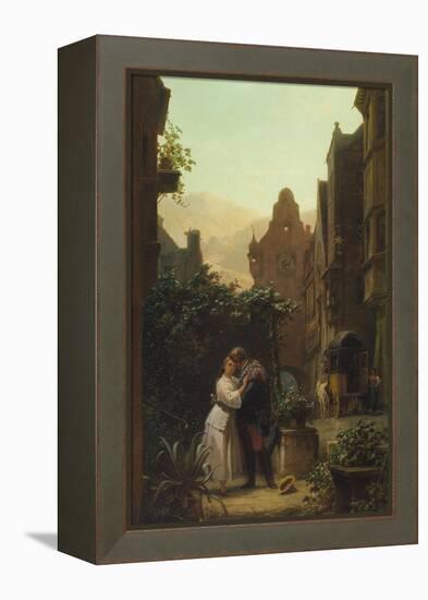 Der Abschied, um 1855-Carl Spitzweg-Framed Premier Image Canvas
