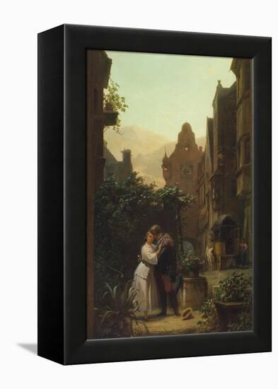 Der Abschied, um 1855-Carl Spitzweg-Framed Premier Image Canvas