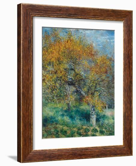 Der Birnbaum (Le Poirier). Um 1870-Pierre-Auguste Renoir-Framed Giclee Print