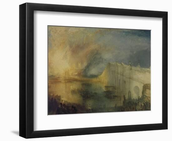 Der Brand Des Parlamentsgebaeudes-J. M. W. Turner-Framed Giclee Print