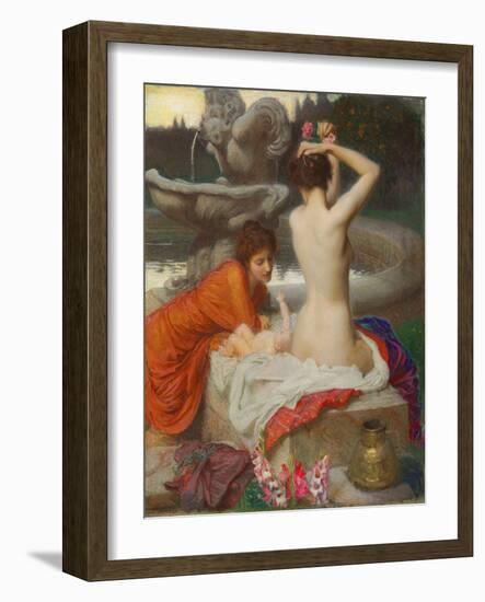 Der Brunnen. 1900-George Spencer Watson-Framed Giclee Print