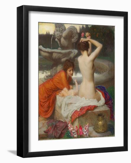 Der Brunnen. 1900-George Spencer Watson-Framed Giclee Print