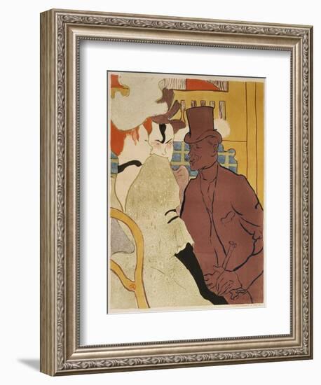 Der Englaender Im Moulin-Rouge-Henri de Toulouse-Lautrec-Framed Giclee Print