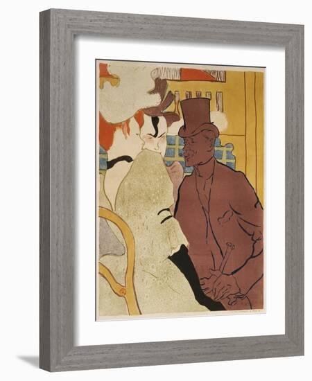 Der Englaender Im Moulin-Rouge-Henri de Toulouse-Lautrec-Framed Giclee Print