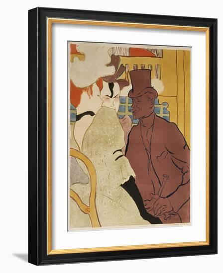 Der Englaender Im Moulin-Rouge-Henri de Toulouse-Lautrec-Framed Giclee Print