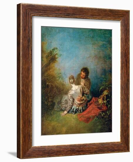 Der Faux Pas-Jean Antoine Watteau-Framed Giclee Print