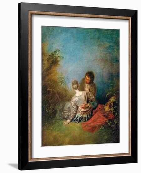 Der Faux Pas-Jean Antoine Watteau-Framed Giclee Print