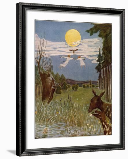 Der Flug nach der Sternenwiese, Illustration, 1928-Hans Baluschek-Framed Giclee Print