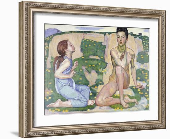 Der Frühling. 1901-Ferdinand Hodler-Framed Giclee Print