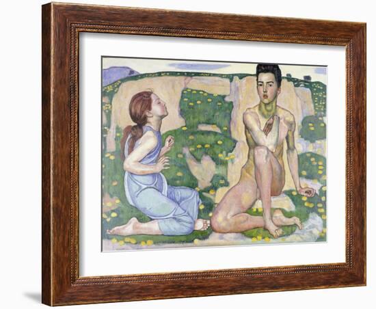 Der Frühling. 1901-Ferdinand Hodler-Framed Giclee Print