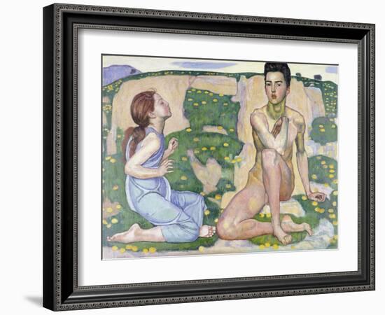 Der Frühling. 1901-Ferdinand Hodler-Framed Giclee Print