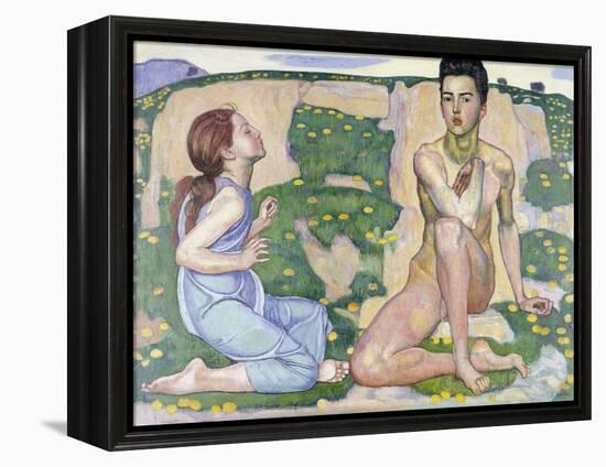 Der Frühling. 1901-Ferdinand Hodler-Framed Premier Image Canvas