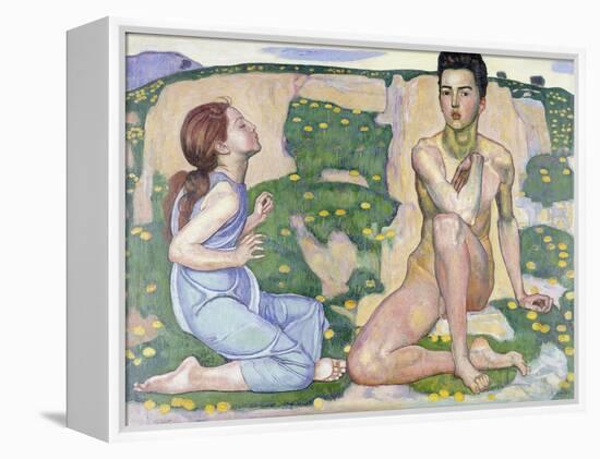 Der Frühling. 1901-Ferdinand Hodler-Framed Premier Image Canvas