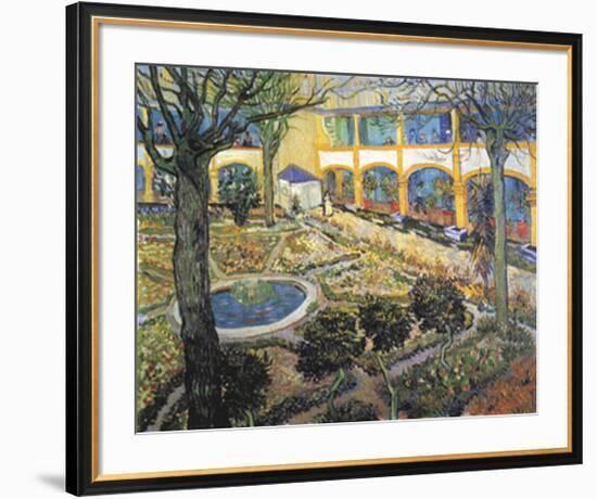 Der Garten des Maison-Vincent van Gogh-Framed Art Print