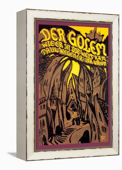 Der Golem-null-Framed Stretched Canvas