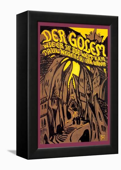 Der Golem-null-Framed Stretched Canvas