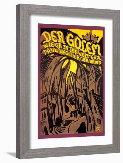 Der Golem-null-Framed Art Print