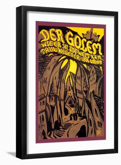 Der Golem--Framed Art Print