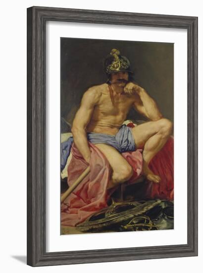 Der Gott Mars, 1640(?)-Diego Velazquez-Framed Giclee Print