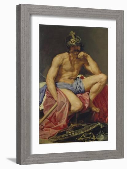 Der Gott Mars, 1640(?)-Diego Velazquez-Framed Giclee Print