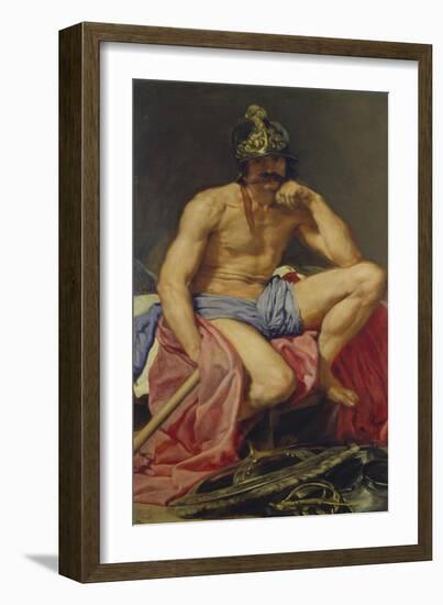 Der Gott Mars, 1640(?)-Diego Velazquez-Framed Giclee Print