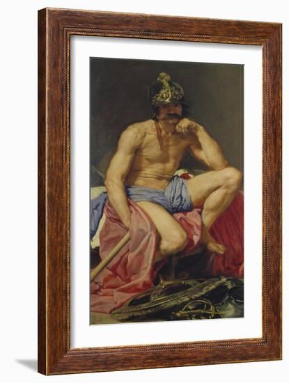 Der Gott Mars, 1640(?)-Diego Velazquez-Framed Giclee Print