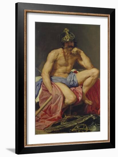 Der Gott Mars, 1640(?)-Diego Velazquez-Framed Giclee Print