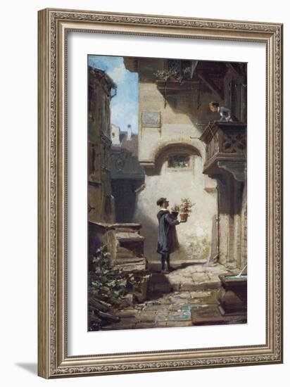 Der Gratulant. Um 1875-Carl Spitzweg-Framed Giclee Print