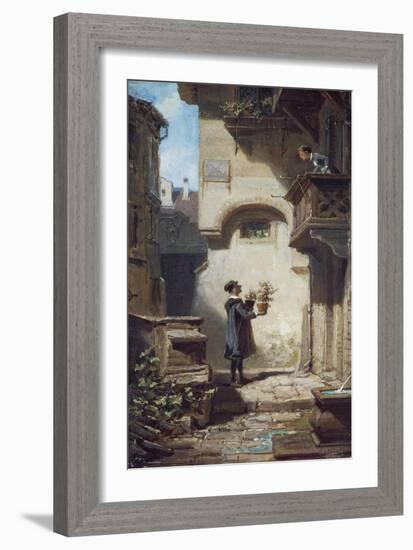 Der Gratulant. Um 1875-Carl Spitzweg-Framed Giclee Print